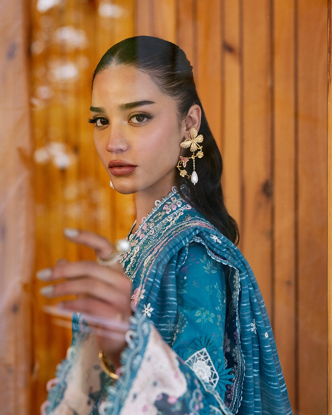 Fina Embroidered Lawn | Qalamkari 2025