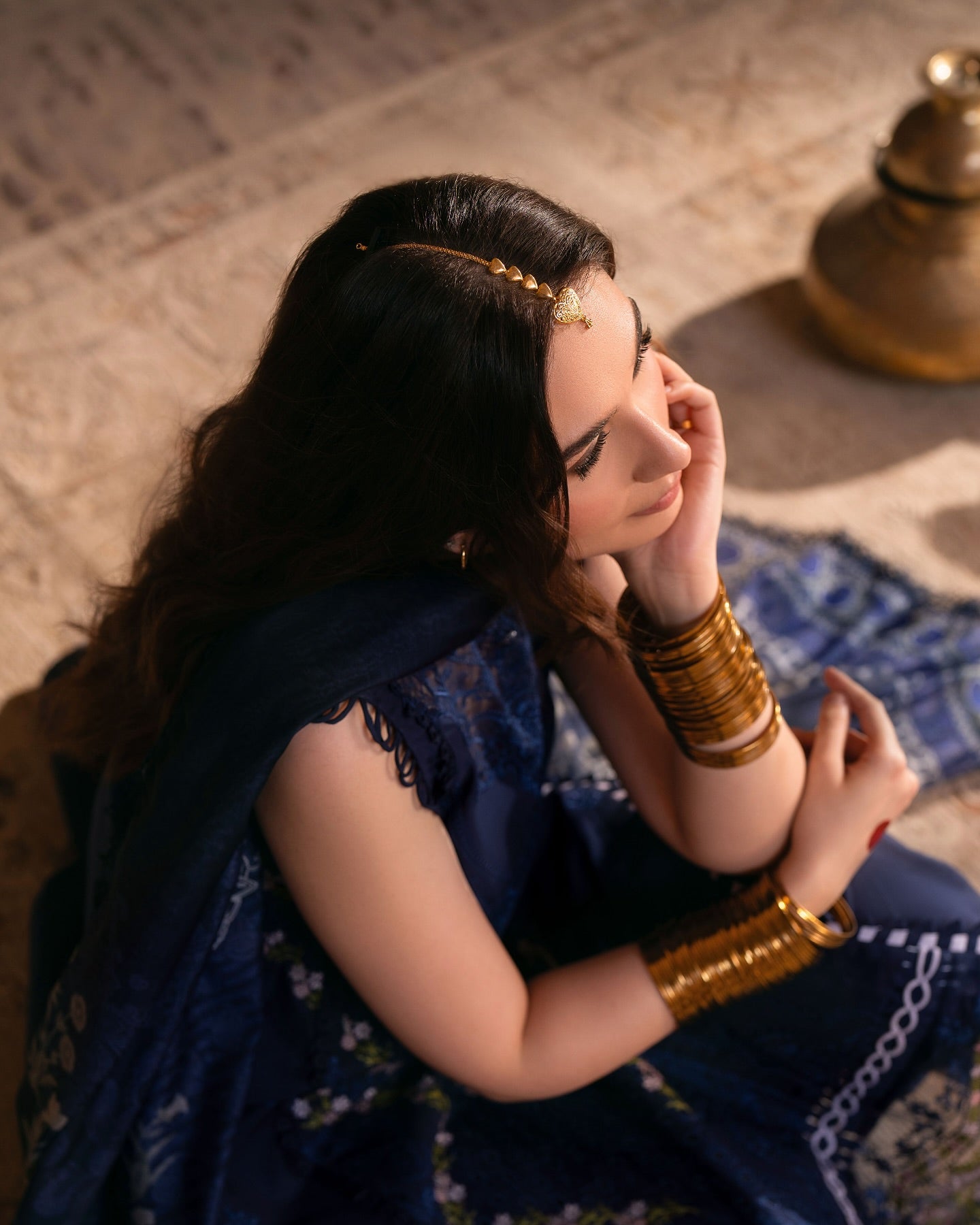 Navy Blue MI - 05 | 3 PC LAWN | Mastani Vol 2 Luxury Lawn 25
