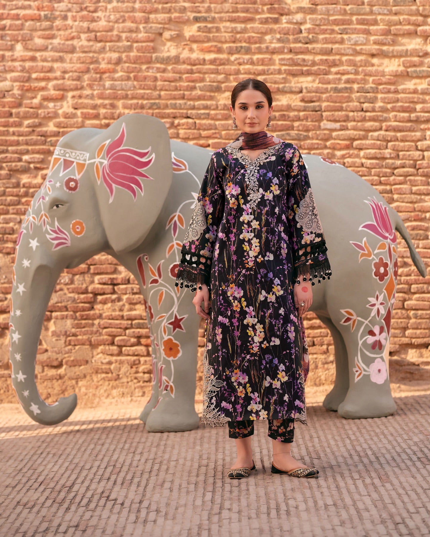 Black MI - 09 | 3 PC LAWN | Mastani Vol 2 Luxury Lawn