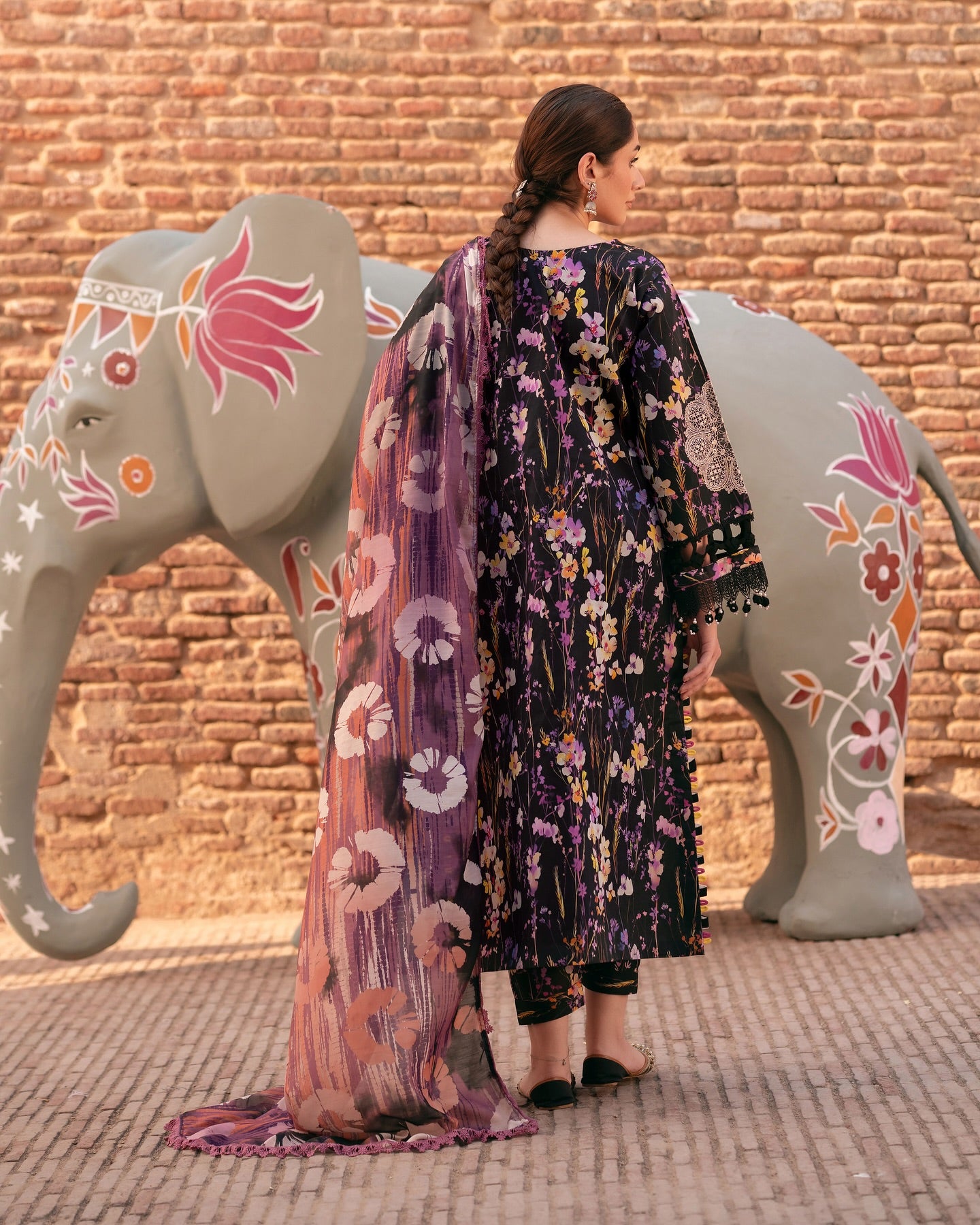 Black MI - 09 | 3 PC LAWN | Mastani Vol 2 Luxury Lawn