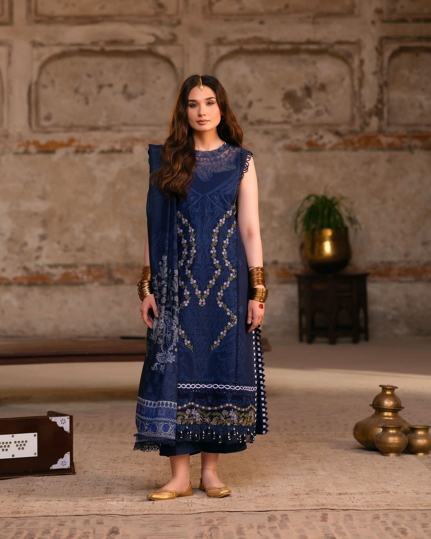 Navy Blue MI - 05 | 3 PC LAWN | Mastani Vol 2 Luxury Lawn 25