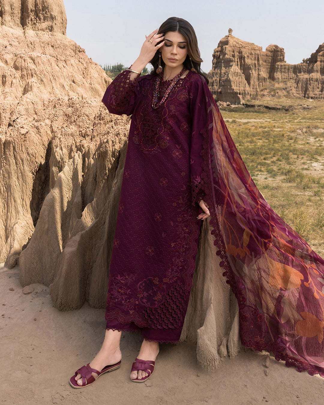 AMYRA 09 - Dark Purple Organza | RANG RASIYA 2025 COLLECTION