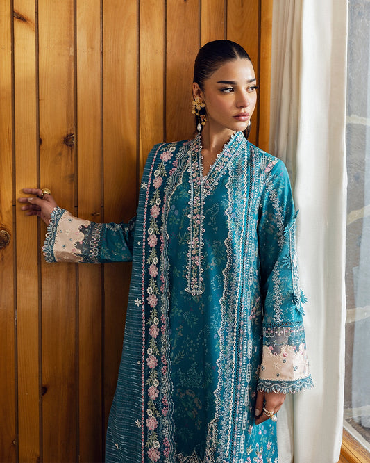 Fina Embroidered Lawn | Qalamkari 2025