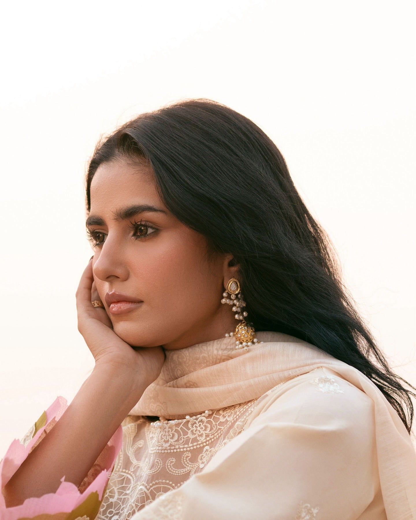 Ivory white MI - 06 | 3 PC LAWN | Mastani Vol 2 luxury lawn 25