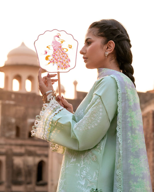 Pistachio Green MI - 04 | 3 PC LAWN PARISHAY | Mastani Vol 2 Luxury Lawn 25