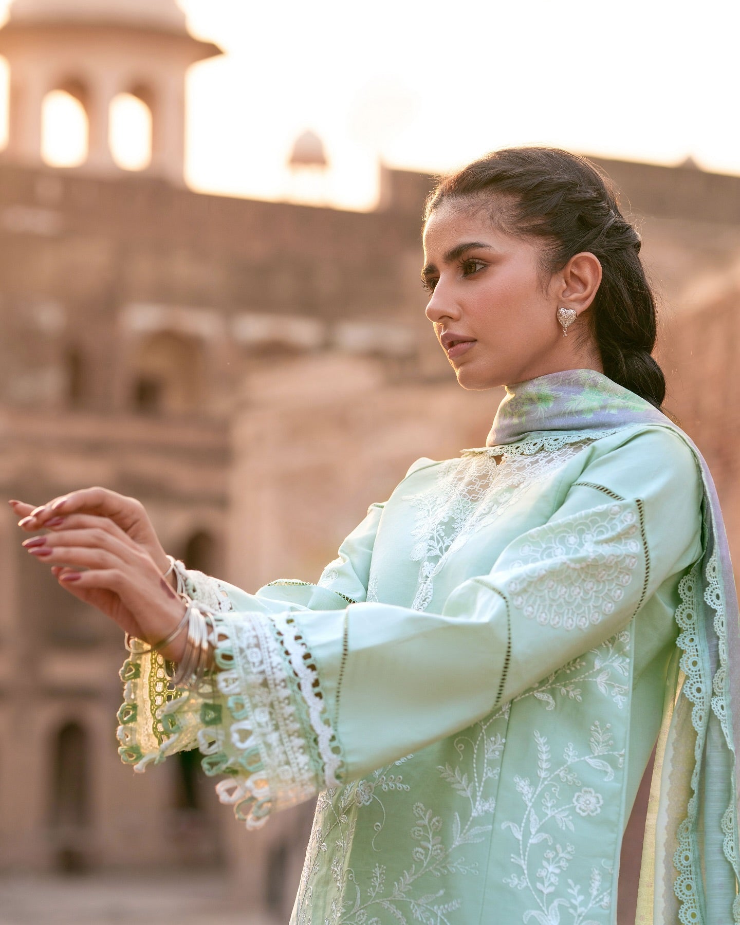 Pistachio Green MI - 04 | 3 PC LAWN PARISHAY | Mastani Vol 2 Luxury Lawn 25