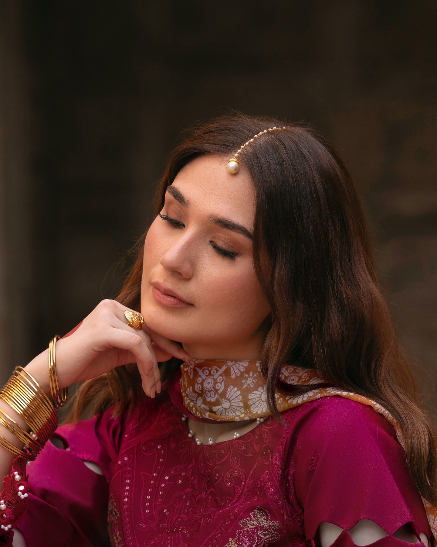 Magenta MI - 01 | 3 PC LAWN | Mastani Vol 2 Luxury Lawn