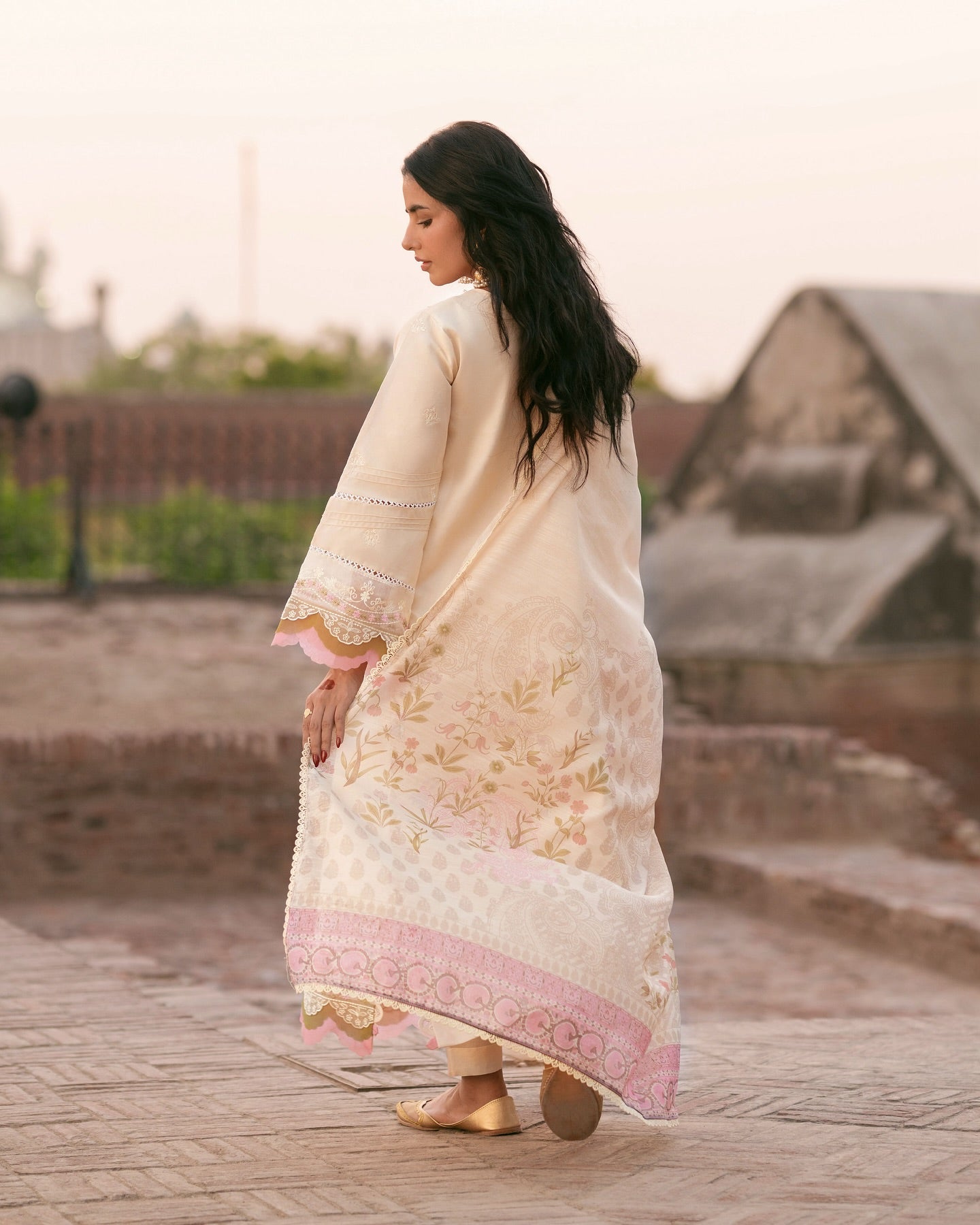 Ivory white MI - 06 | 3 PC LAWN | Mastani Vol 2 luxury lawn 25