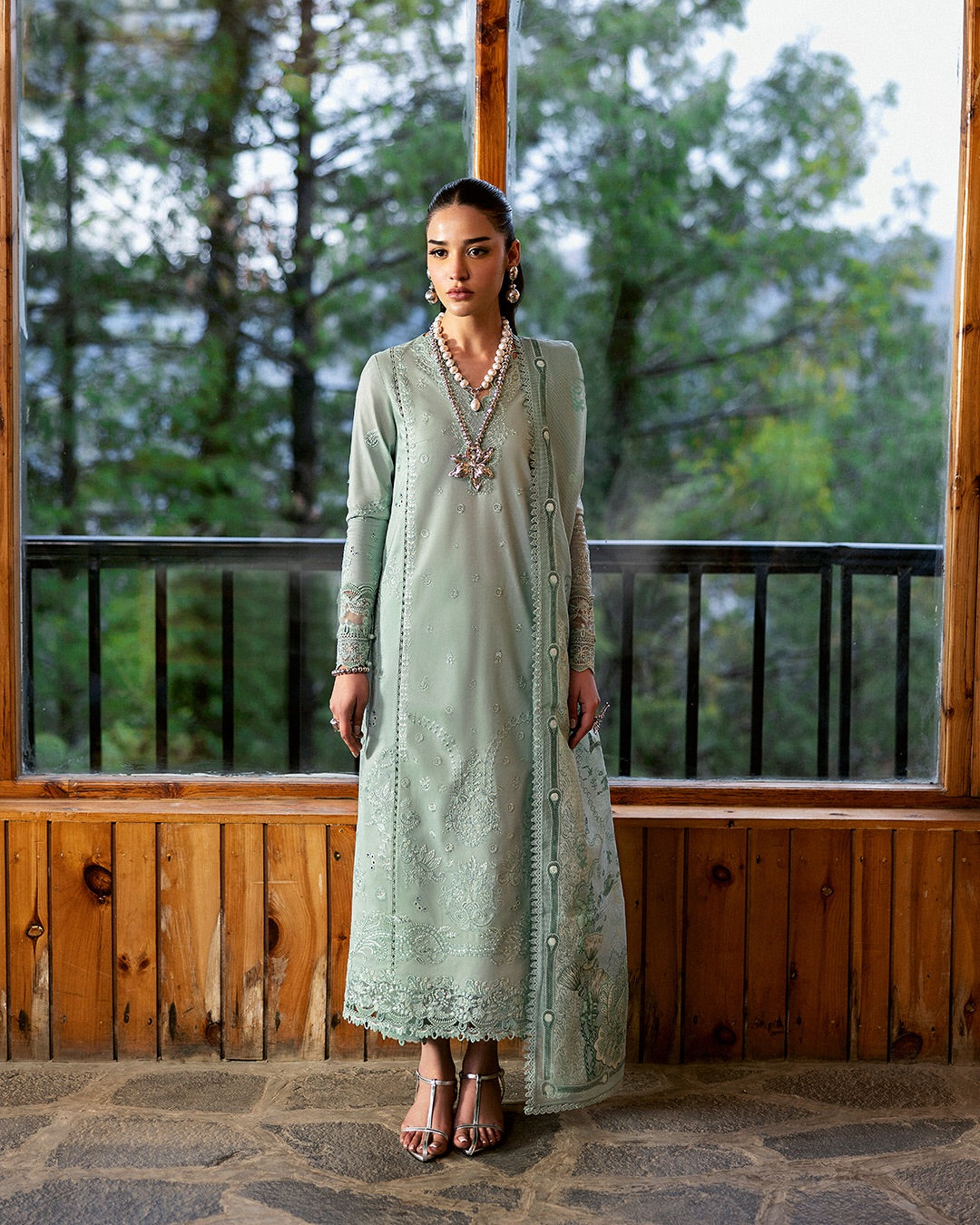 Elira Embroidered Lawn | Qalamkari 2025
