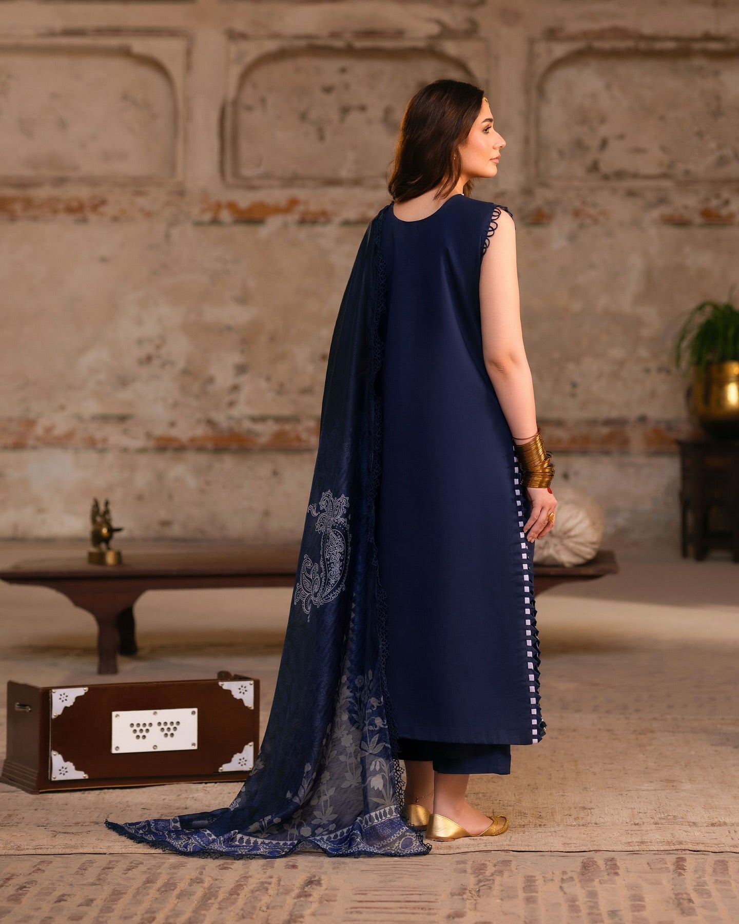 Navy Blue MI - 05 | 3 PC LAWN | Mastani Vol 2 Luxury Lawn 25