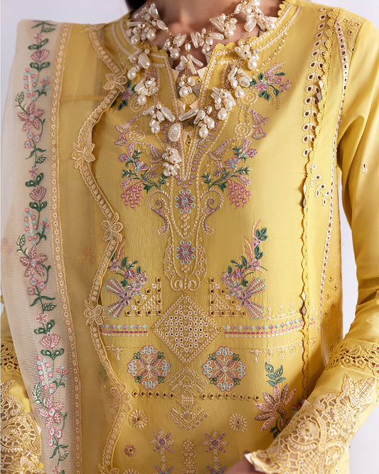 Enya Embroidered Lawn | Qlinekari 2025