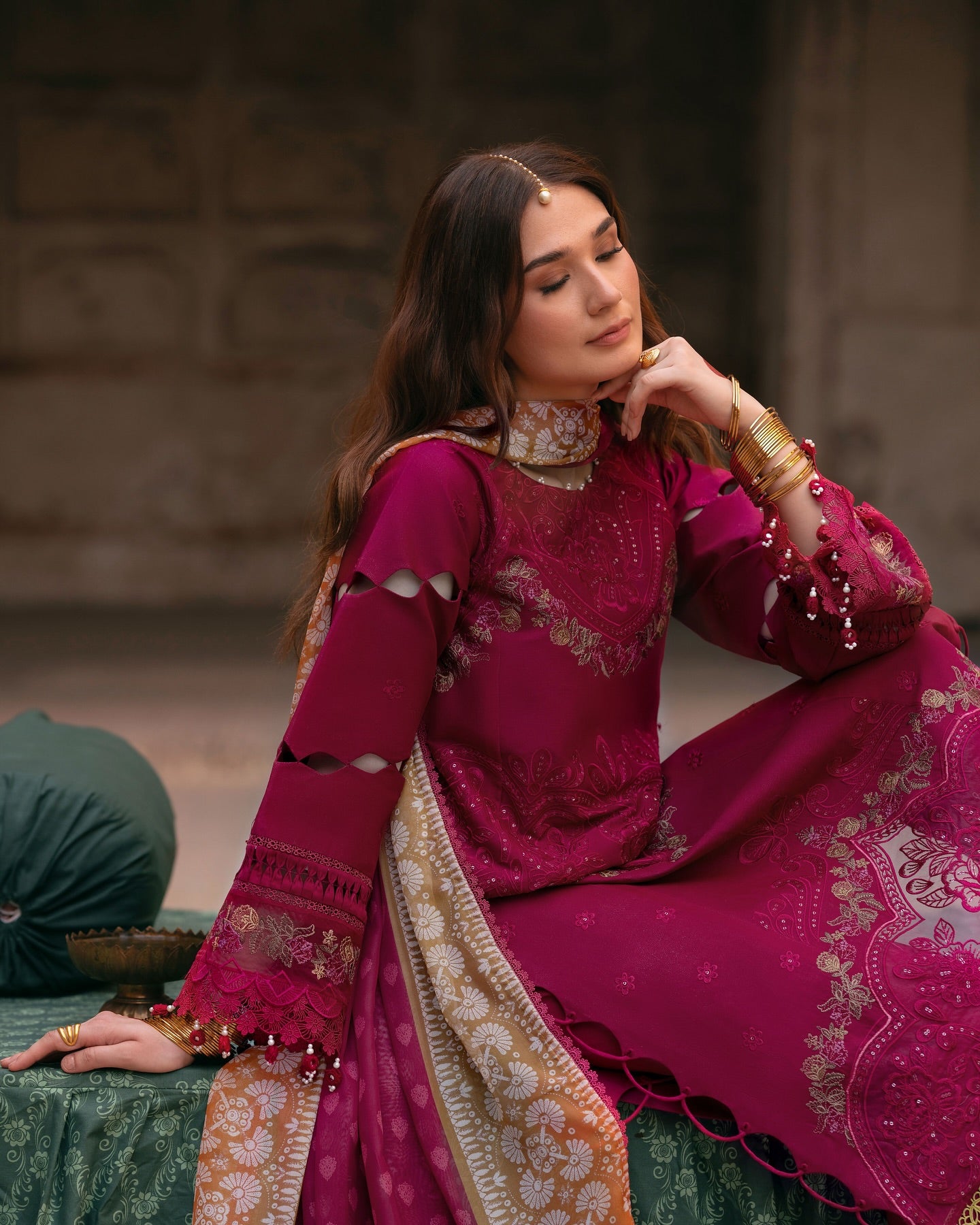 Magenta MI - 01 | 3 PC LAWN | Mastani Vol 2 Luxury Lawn
