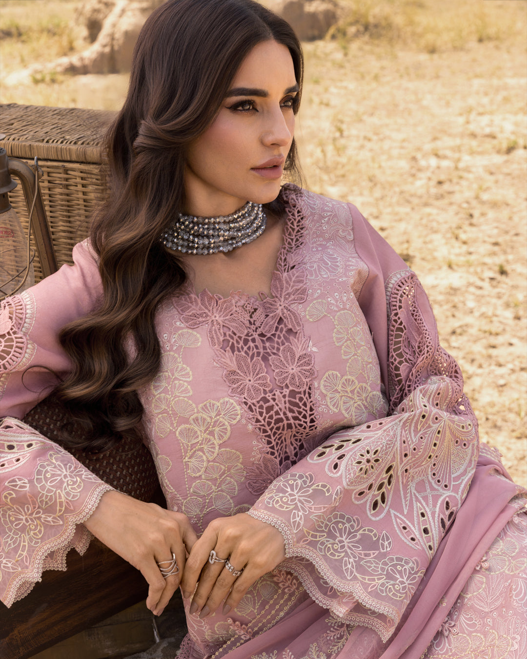 AYSEL 02 - Pink ORGANZA | RANG RASIYA 2025 COLLECTION