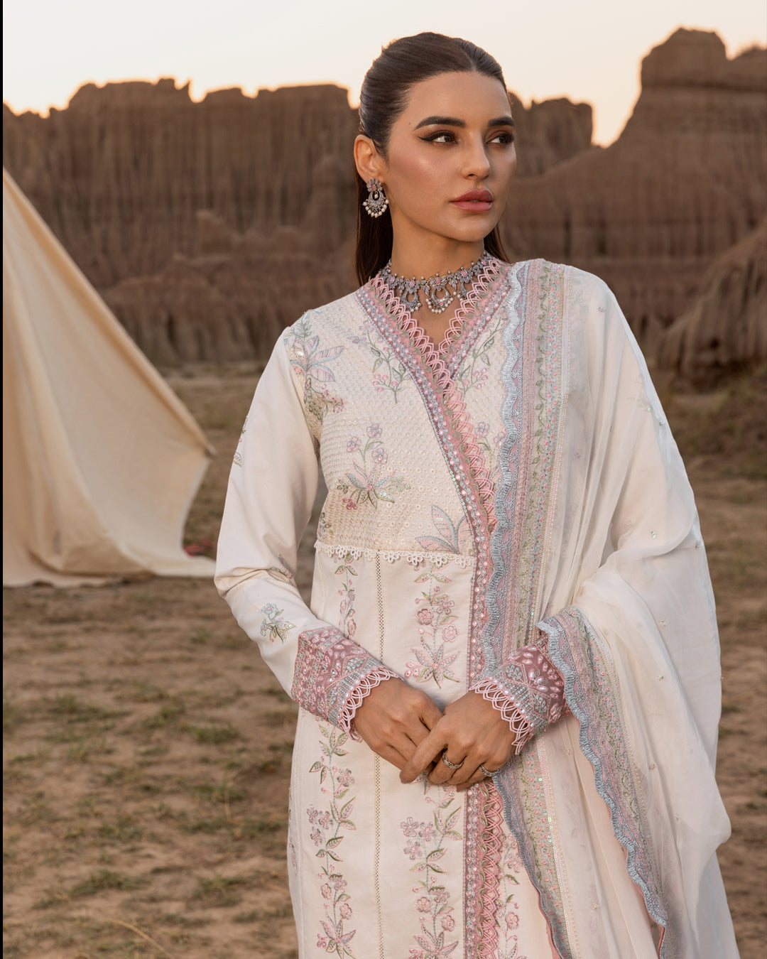 HAYA 04 - White ORGANZA | RANG RASIYA 2025 COLLECTION