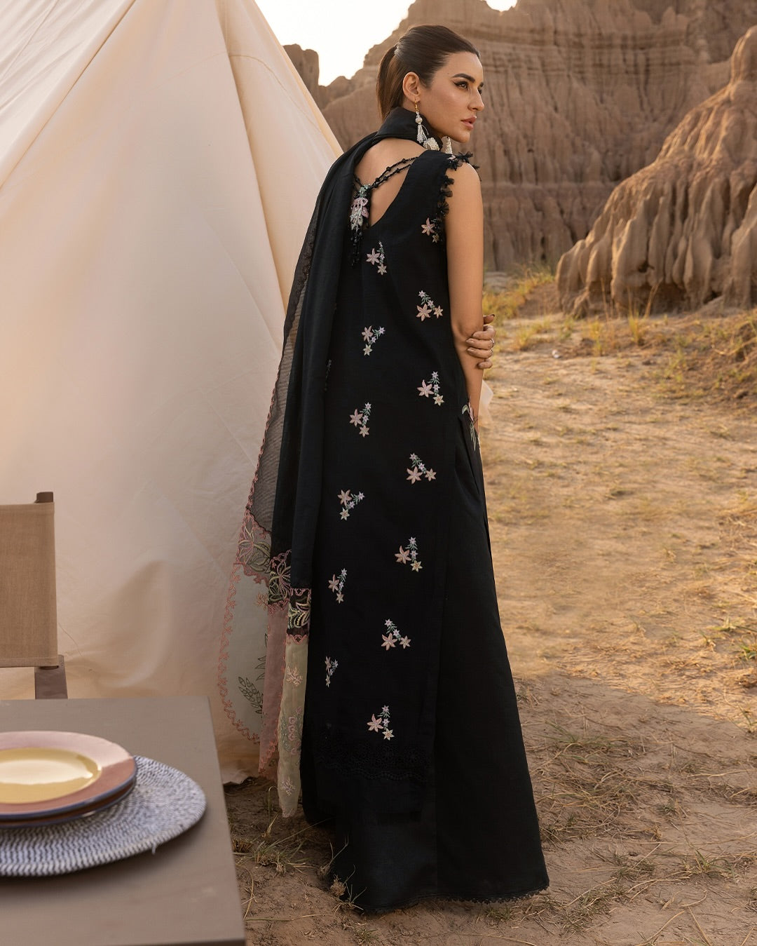 ZOYA 05 - Black Organza | RANG RASIYA 2025 COLLECTION