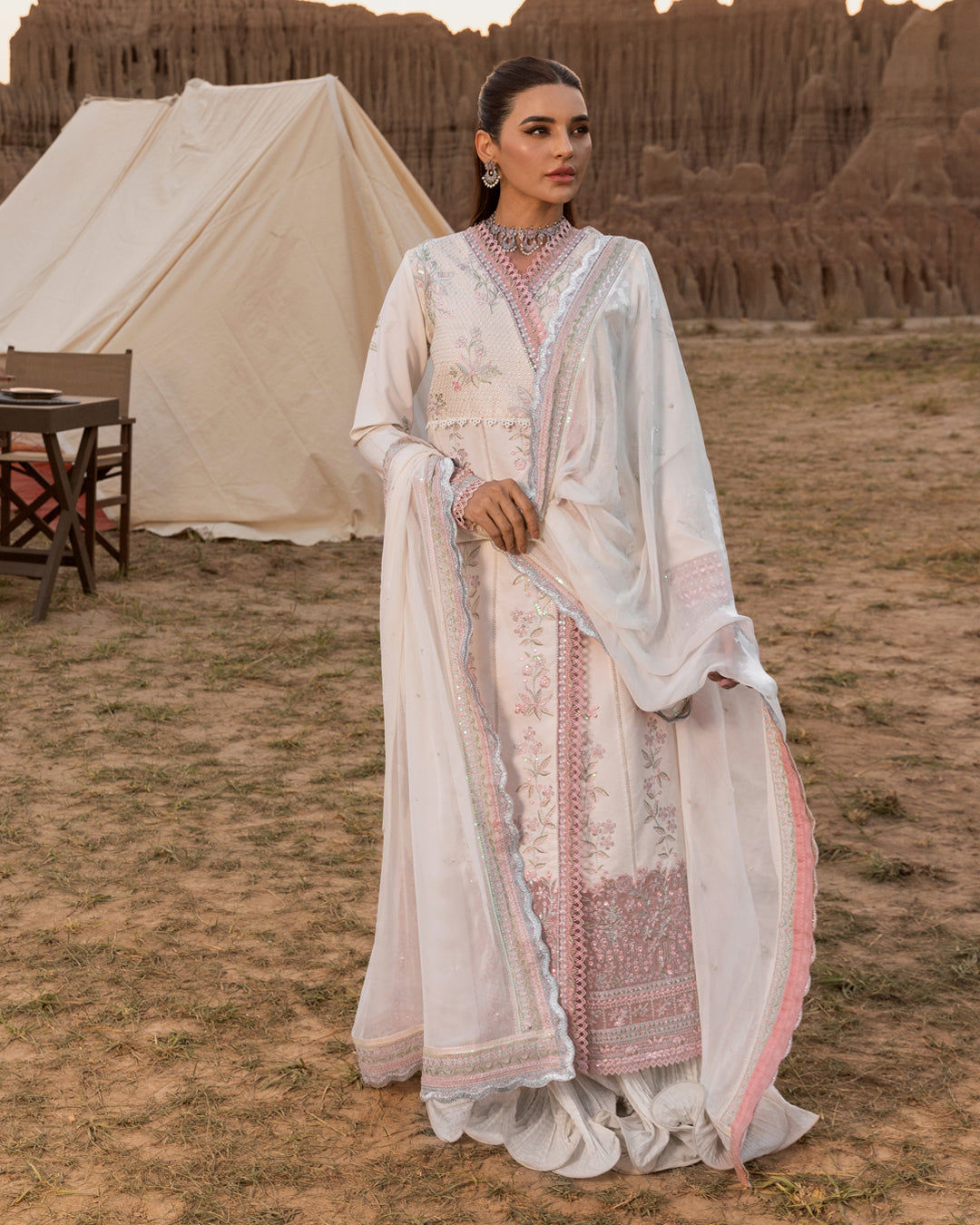 HAYA 04 - White ORGANZA | RANG RASIYA 2025 COLLECTION