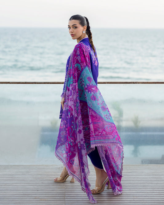 Zainab Chottani - Alayah 11 - Violet 3 piece Lawn | Tahra Lawn