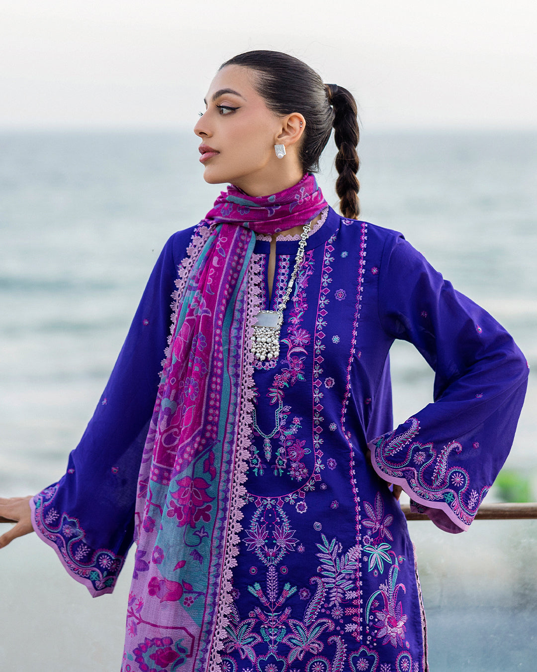 Zainab Chottani - Alayah 11 - Violet 3 piece Lawn | Tahra Lawn