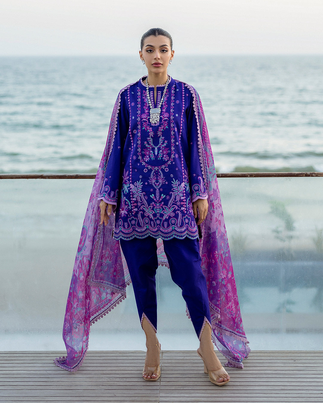 Zainab Chottani - Alayah 11 - Violet 3 piece Lawn | Tahra Lawn
