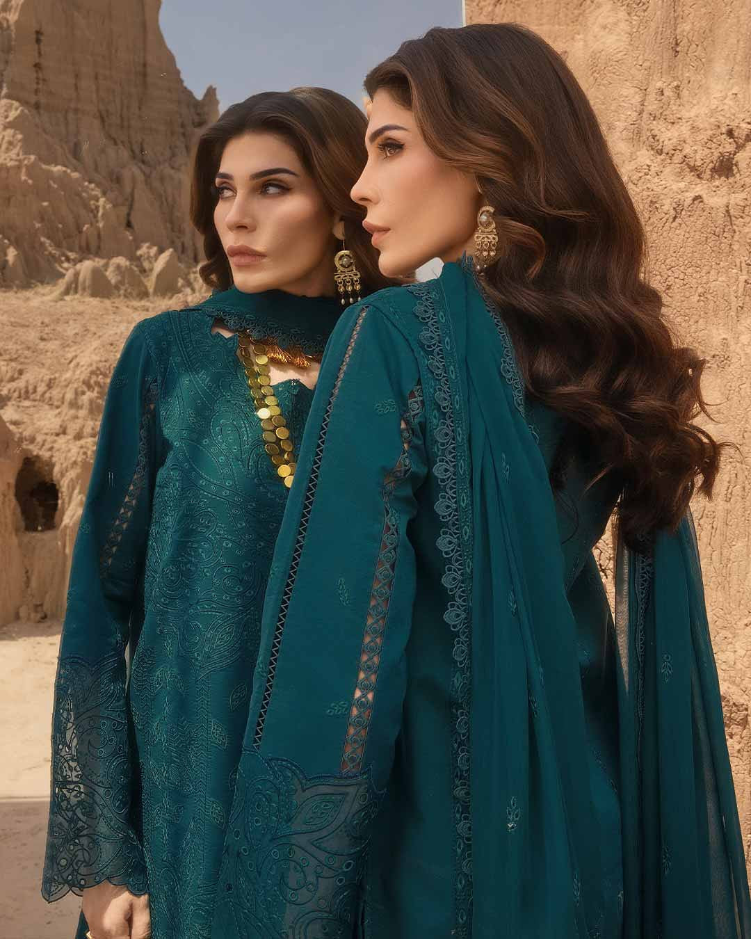 ZAYNAH 06 - Emerald Green Organza | RANG RASIYA 2025 COLLECTION