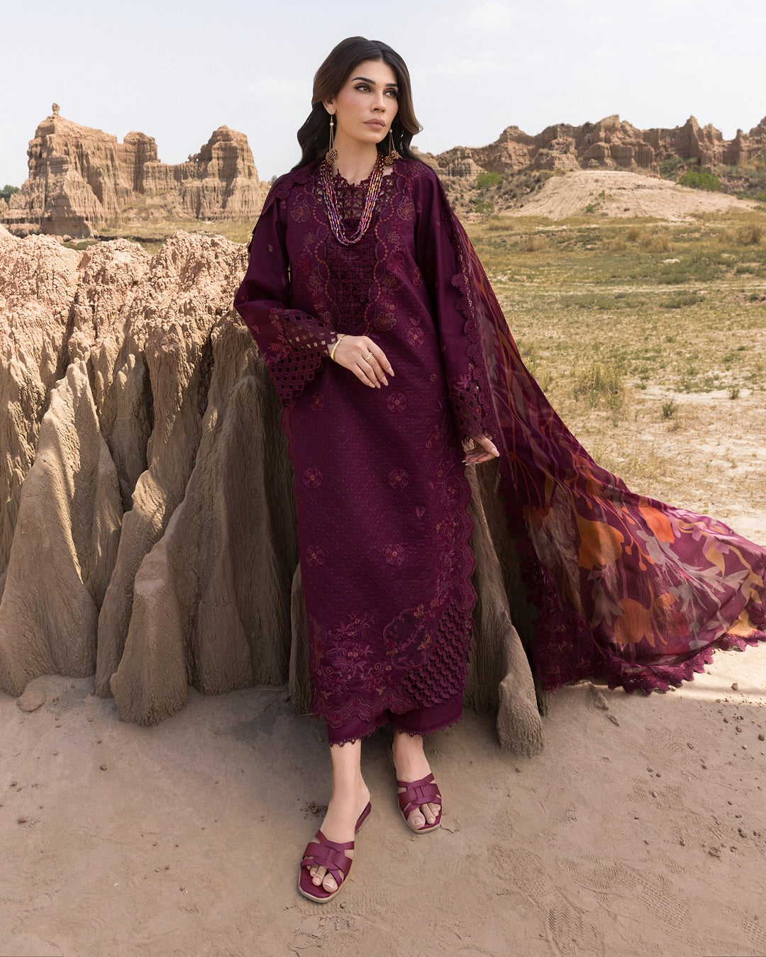 AMYRA 09 - Dark Purple Organza | RANG RASIYA 2025 COLLECTION