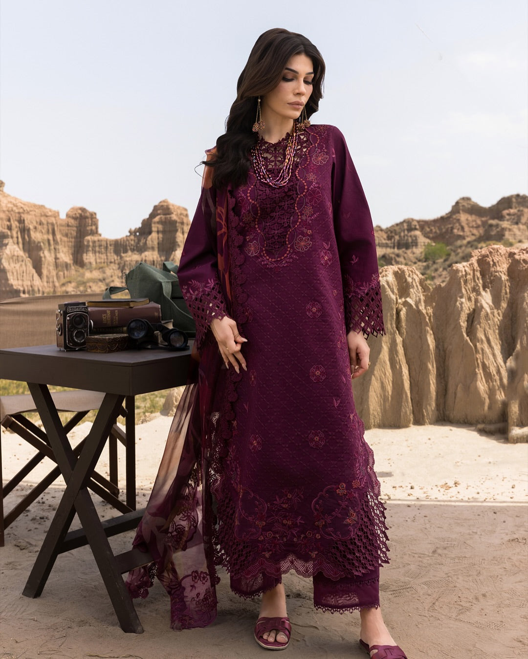 AMYRA 09 - Dark Purple Organza | RANG RASIYA 2025 COLLECTION