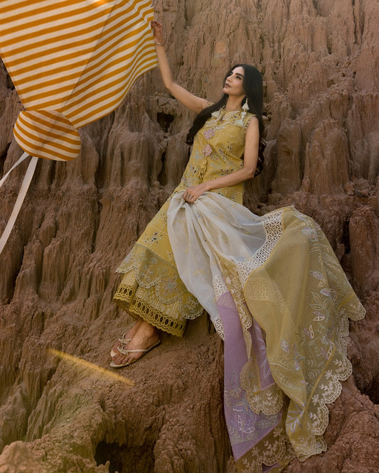 NADIA 11 - Mustard Organza | RANG RASIYA 2025 COLLECTION