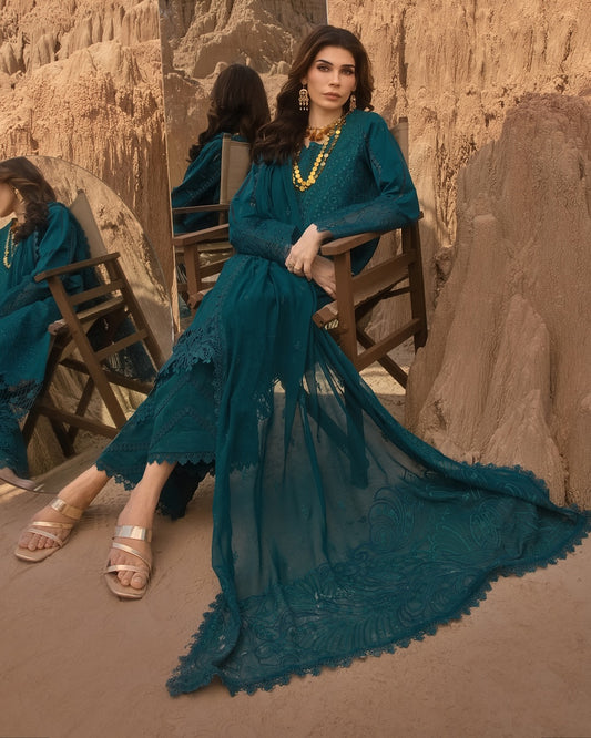 ZAYNAH 06 - Emerald Green Organza | RANG RASIYA 2025 COLLECTION