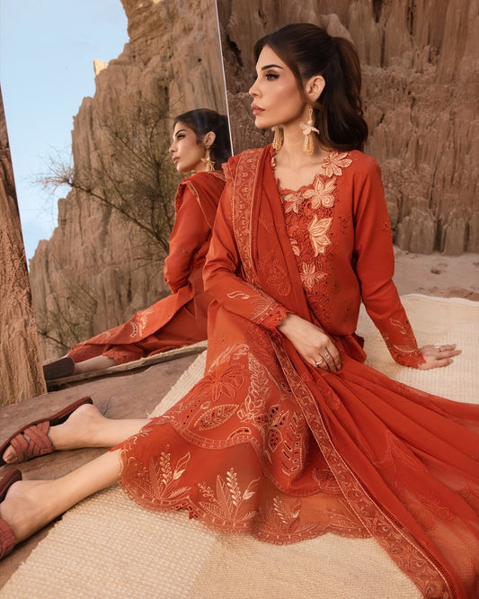 MAHI 03 - Orange Organza | RANG RASIYA 2025 COLLECTION