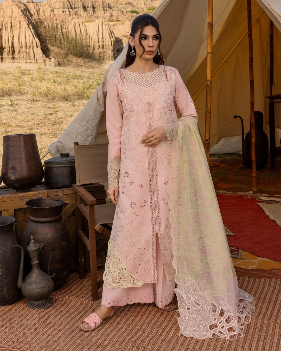 NEHAL 01 - Peach Organza | RANG RASIYA 2025 COLLECTION