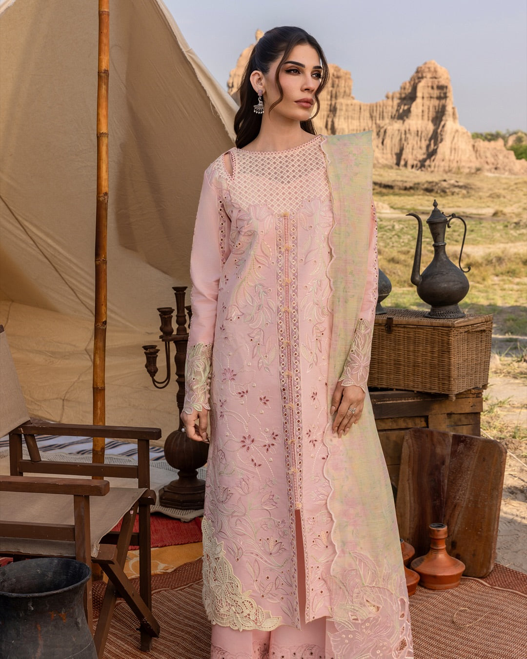 NEHAL 01 - Peach Organza | RANG RASIYA 2025 COLLECTION
