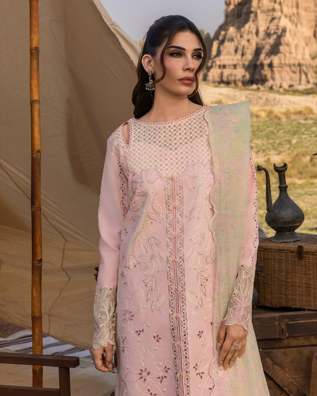 NEHAL 01 - Peach Organza | RANG RASIYA 2025 COLLECTION