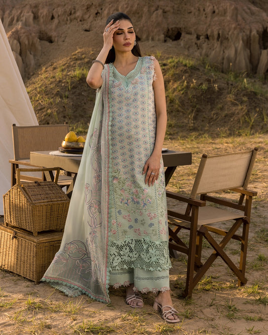 NADINE 08 - Pistachio Green Organza | RANG RASIYA 2025 COLLECTION