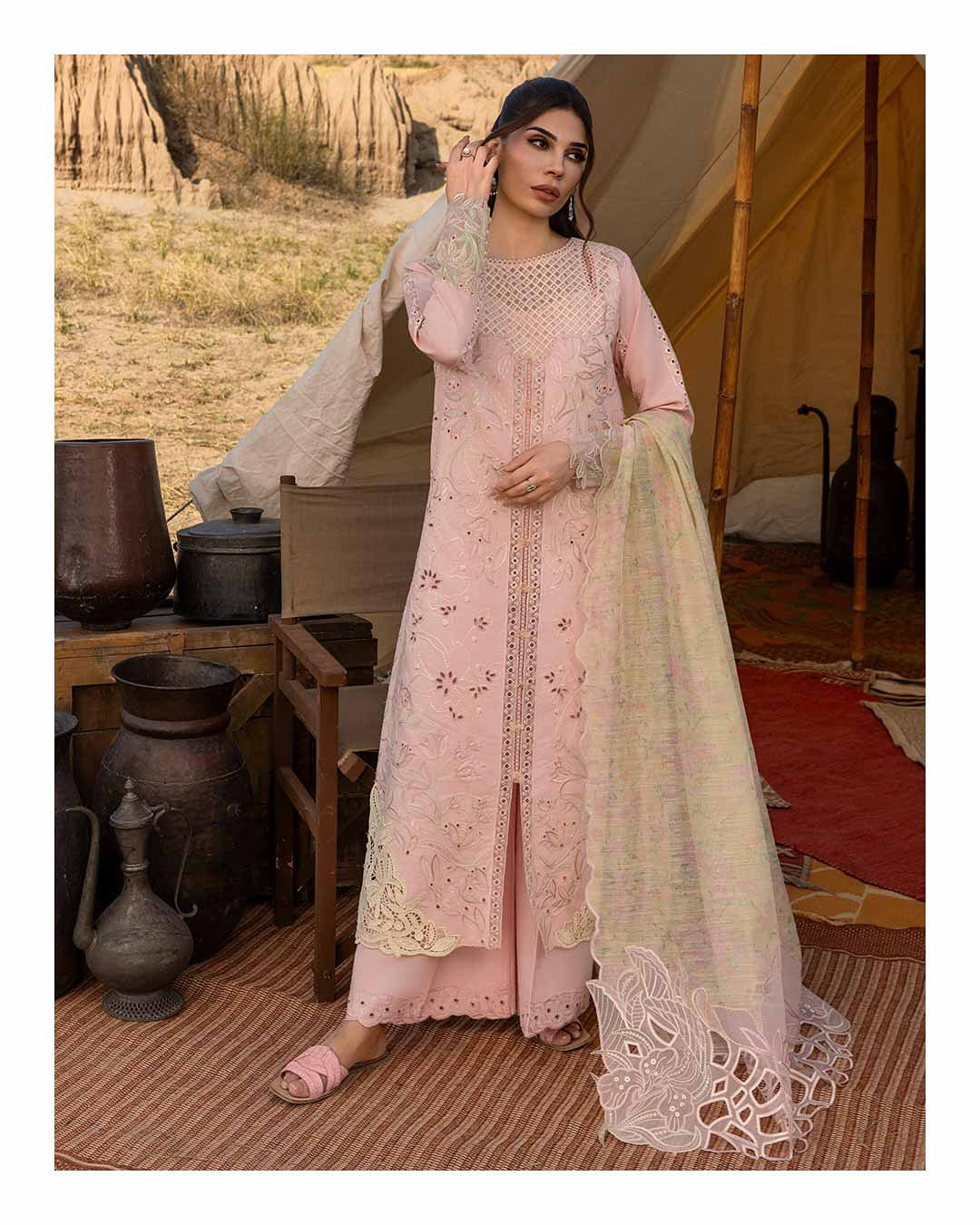 NEHAL 01 - Peach Organza | RANG RASIYA 2025 COLLECTION