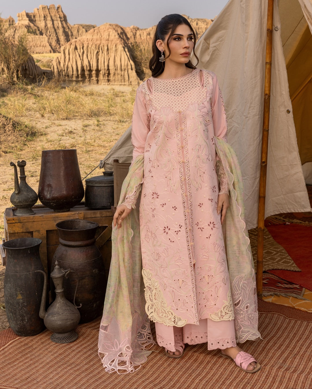 NEHAL 01 - Peach Organza | RANG RASIYA 2025 COLLECTION