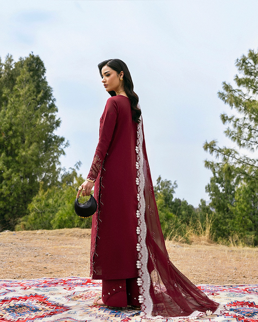 Aila Embroidered Lawn | Qlinekari 2025