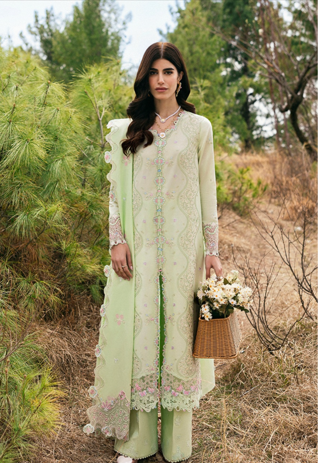 Melin Embroidered Lawn | Qlinekari 2025