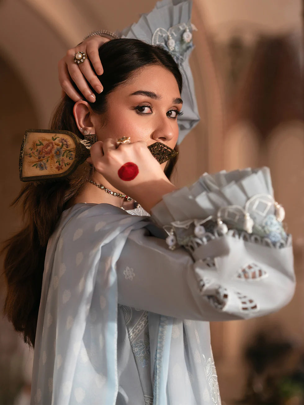 Soft Grey MI - 02 | 3 PC LAWN Parishay | Mastani Luxury Lawn 25
