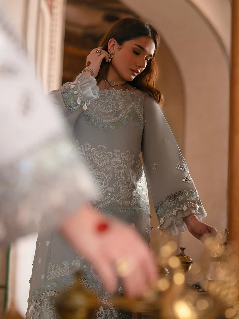 Soft Grey MI - 02 | 3 PC LAWN Parishay | Mastani Luxury Lawn 25