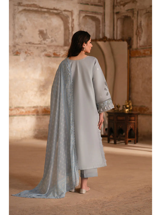 Soft Grey MI - 02 | 3 PC LAWN Parishay | Mastani Luxury Lawn 25