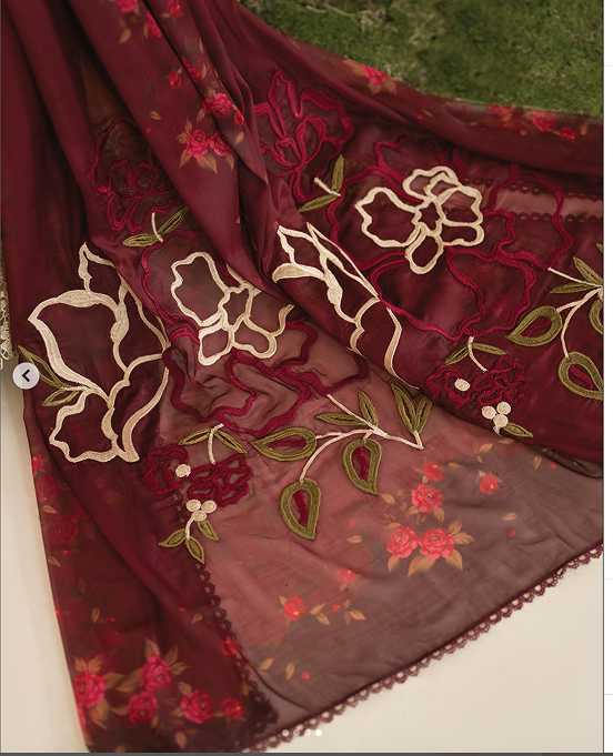 Black Embroidered Lawn | Iznik IFE-06