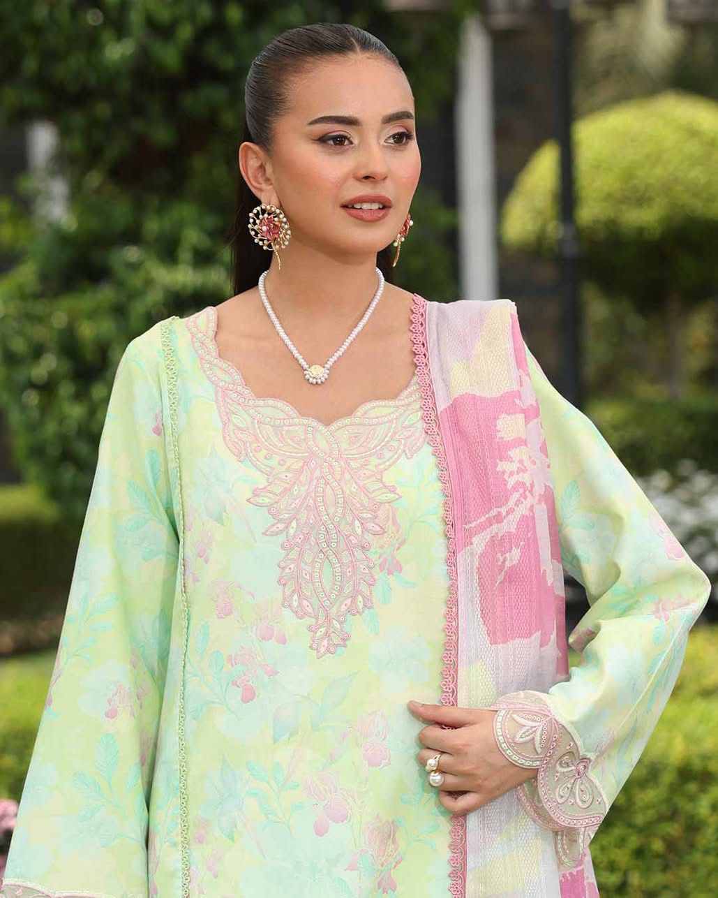 ZUBIYA 13 - Light Green Organza | RANG RASIYA LIFESTYLE SUMMER EDIT 2025