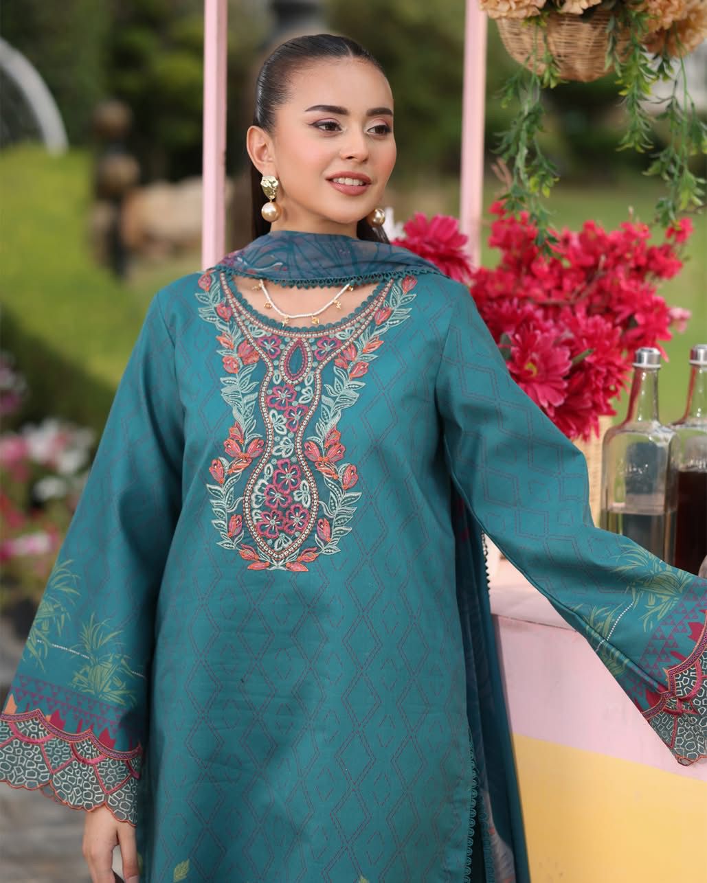 NABA 05 - Teal Organza | RANG RASIYA LIFESTYLE SUMMER EDIT 2025