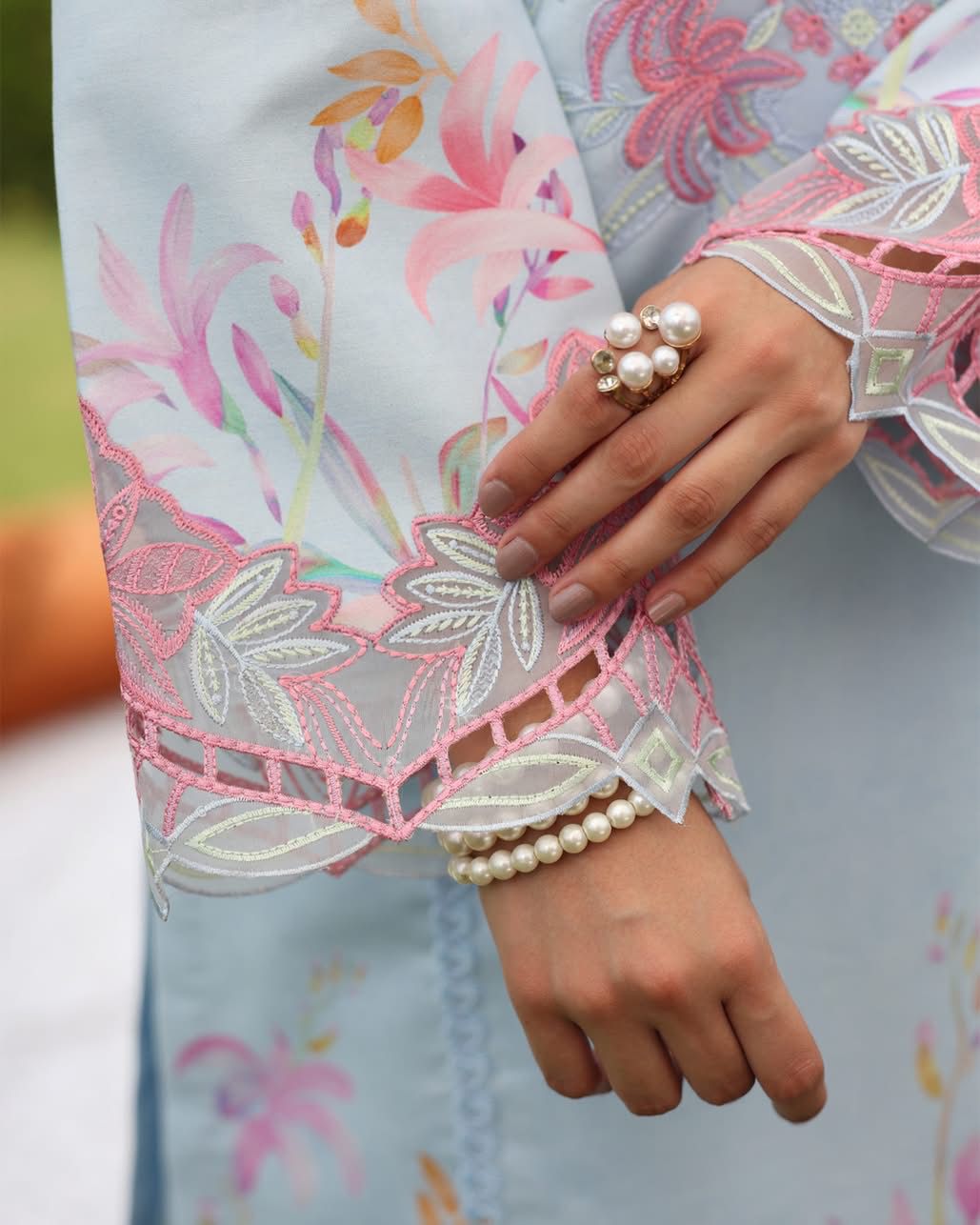 LARA 07 - Powder Blue Organza | RANG RASIYA LIFESTYLE SUMMER EDIT 2025