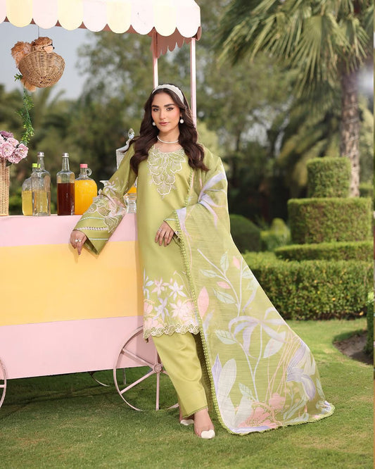 ELYSIA 11 - Leaf Green Organza | RANG RASIYA LIFESTYLE SUMMER EDIT