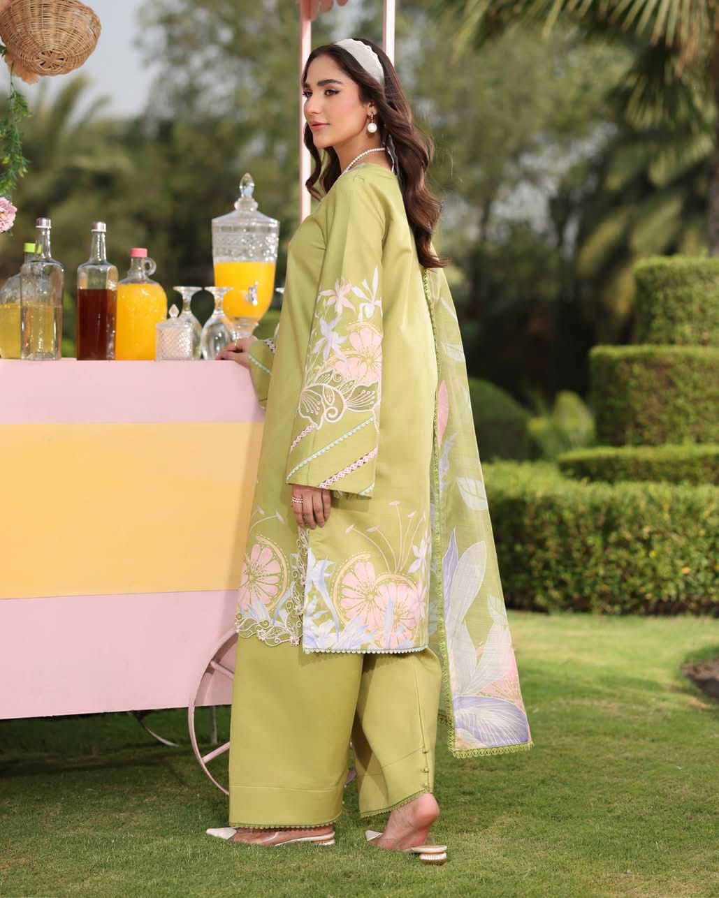 ELYSIA 11 - Leaf Green Organza | RANG RASIYA LIFESTYLE SUMMER EDIT