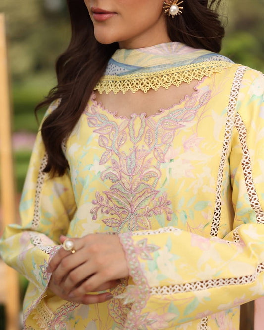 REENA 14 - Yellow Organza | RANG RASIYA LIFESTYLE SUMMER EDIT 2025