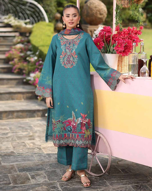 NABA 05 - Teal Organza | RANG RASIYA LIFESTYLE SUMMER EDIT 2025