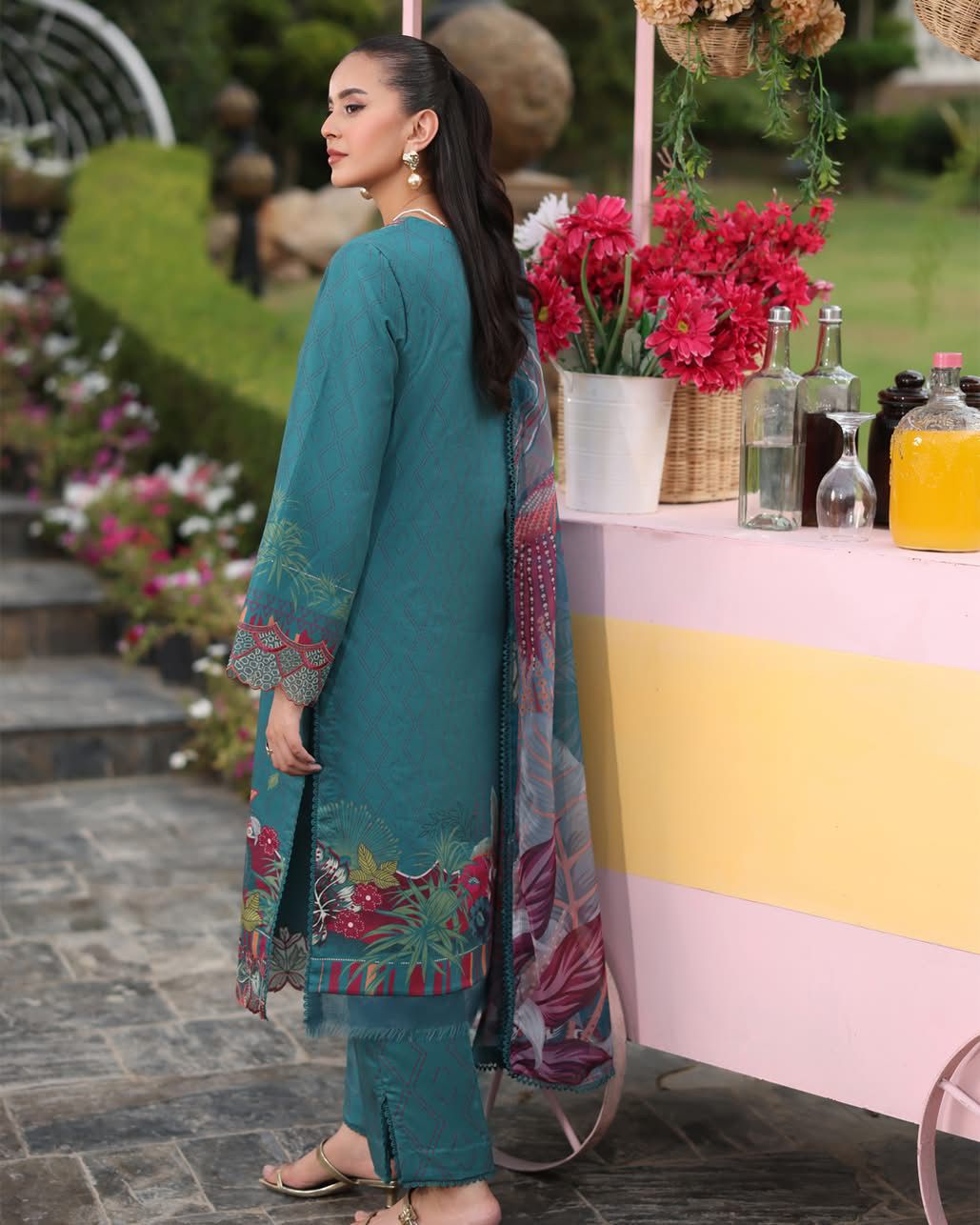 NABA 05 - Teal Organza | RANG RASIYA LIFESTYLE SUMMER EDIT 2025