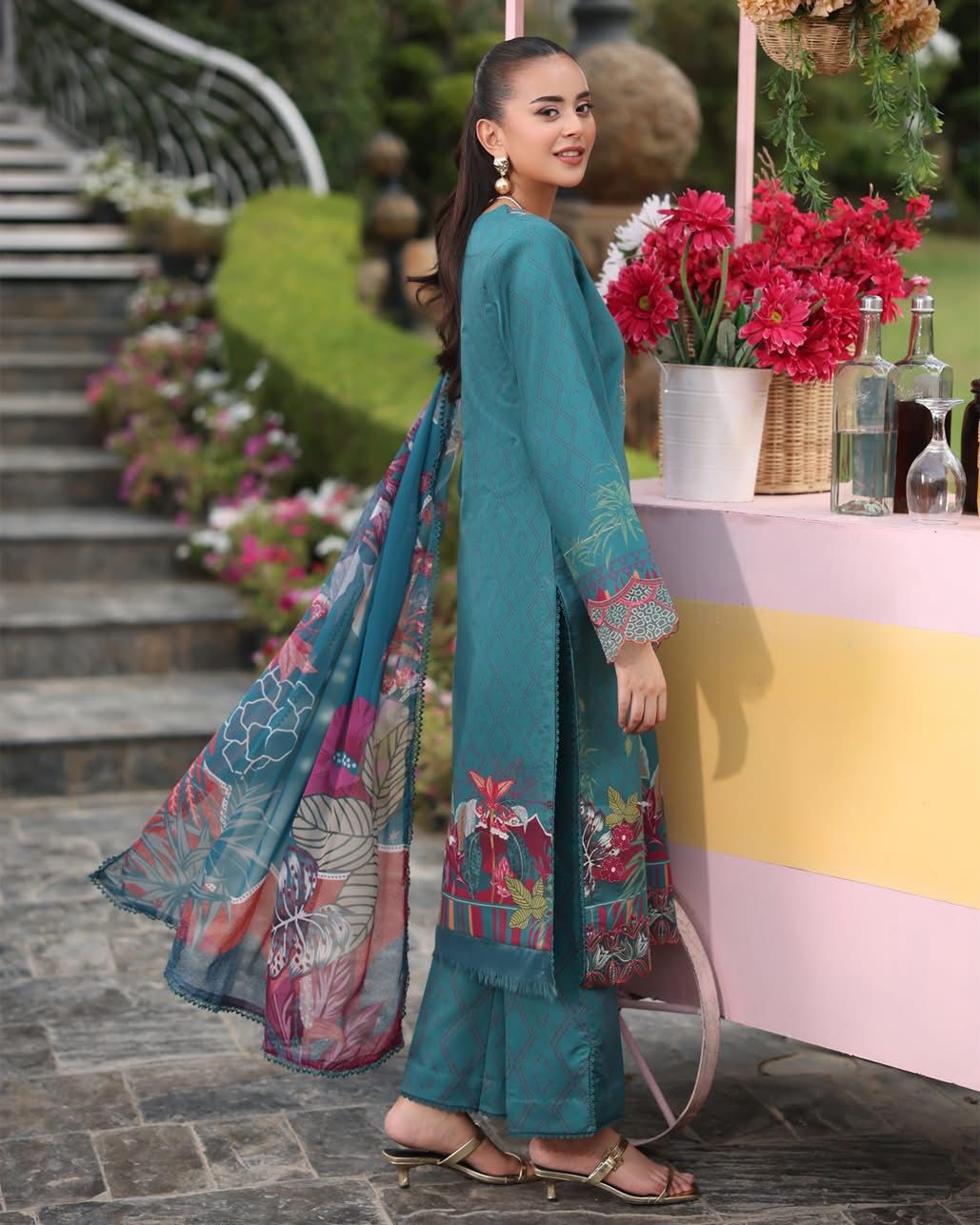 NABA 05 - Teal Organza | RANG RASIYA LIFESTYLE SUMMER EDIT 2025